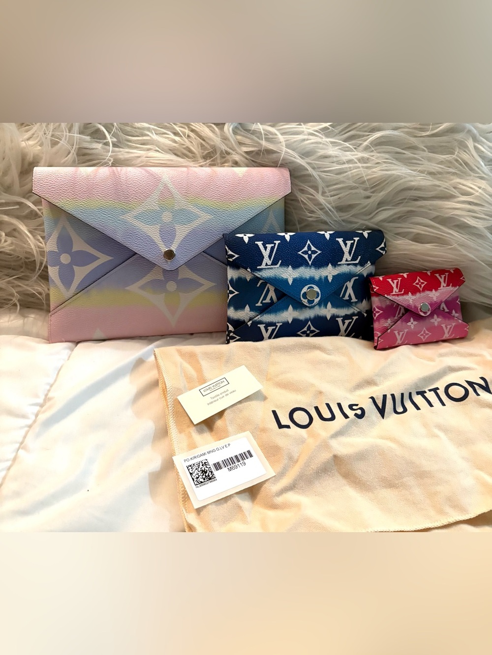 Louis Vuitton Set of 3 Multicolor Monogram Escale Coated Canvas Kirigami Pouch’s